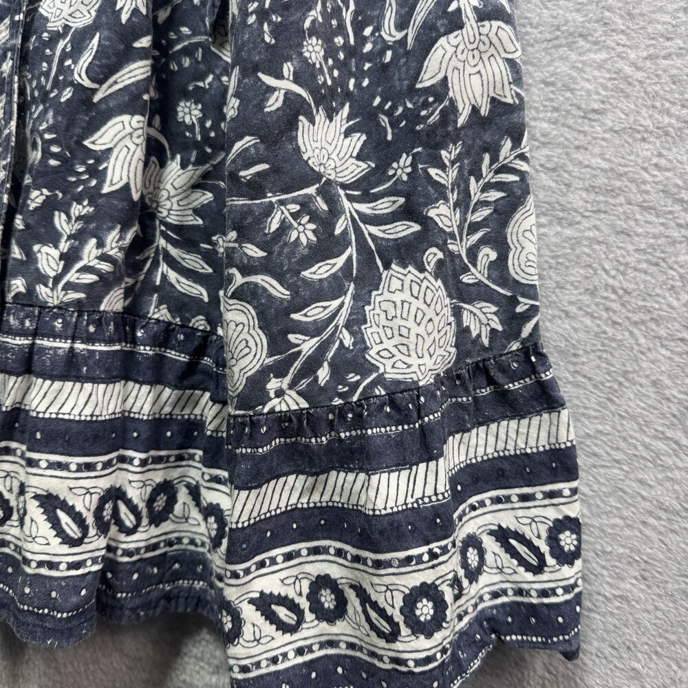 Cleobella Dress XS Midi Wrap Belted Floral Open Front Boho Cottagecore Viscose - Picture 9 of 11